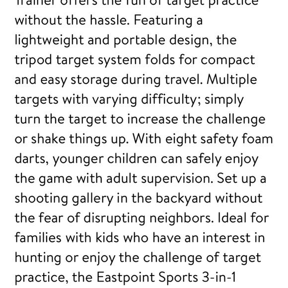 EastPoint Sports 3-in-1 Hunting Trainer Foldable Game System - Picture 10 of 15